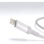 AmazonBasics Nylon Braided Lightning to USB A Cable, MFi Certified Apple iPhone Charger, Silver, 3-Foot