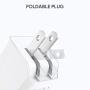 iPhone Fast Charger AUKEY USB C Charger 18W PD Charger Foldable Plug USB C Wall Charger for iPhone 11 Pro Max AirPods Pro iPad Pro, Samsung Galaxy S10 Note 9, Google Pixel 4 3 2 XL, LG, Huawei - White