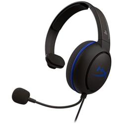 HyperX Cloud Chat Headset – Official Playstation Licensed for PS4, Clear Voice Chat, 40mm Driver, Noise-Cancellation Microphone, Pop Filter, in-Line Audio Controls, Lightweight, Reversible