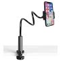 Gooseneck Bed Phone Holder Mount, Eaxxfly Flexible Long Arm Clip Clamp for Desk, Bendy Lazy Bracket Bedside Stand, for iPhone 11 Pro Xs Max XR X 8 7 6 Plus Samsung S20 S10 S9 S8 Plus Nintendo GPS