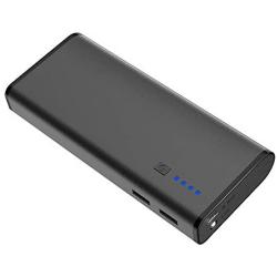 BONAI Portable Charger, Power Bank 10,000mAh External Battery Pack with Flashlight Compatible iPhone X 8 6 7 Plus 6s 8 iPad Samsung Galaxy S8 S7 Note 8 Phone Smartphones Tablet - Black