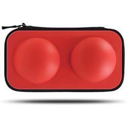 Portable Carrying Case for Nintendo Poke Ball Plus Switch Controller, Accessory for Pokémon Lets Go Pikachu Eevee Game for Nintendo Switch or Smartphone, Red and White