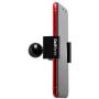 TACKFORM Motorcycle Phone Mount - 1" Ball Connection - Heavy Duty Spring Loaded Phone Holder. Compatible with RAM and ARKON 1 Inch Ball System. Optional Tether Included