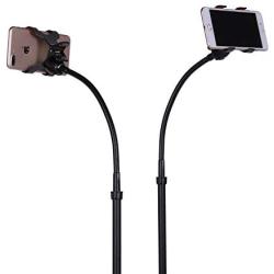 Kaforise Retractable Adjustable Cell Phone Tripod Stand Holder, Smartphone Holder Mount,360 Degree Rotatable Telescopic Tripod