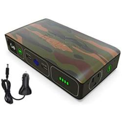 HALO Bolt Wireless Laptop Power Bank - 44400 mWh Portable Phone Laptop Charger Car Jump Starter with AC Outlet and Car Charger, Camo