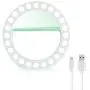 XINBAOHONG Selfie Ring Light [Rechargeable Battery] 48 LED Clip on Fill Light for Smartphone Photograpy,Camera Video, Girl Makeup.(Green)