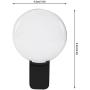 Yosooo Cell Phone Fill Light, LED USB Charging Phone Selfie Mini Portable Dimmable Wide Angle Universal Clip Shot Fill Lamp with Mirror(Black)
