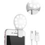 Selfie Ring Light, MissBig Selfie Light,Ring Light for iPhone,Selfie Light Ring for Phone and iPhone with LED Ring Light and Light up Rings,Rechargeable,Portable,Adjustable and Clip-on Ring Lights.