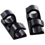 Funycell Cable Clips, 20 Pcs Self Adhesive Wire Holder for Organizing Cable Cords Home and Office, Black