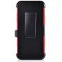 CELZEN - for LG Harmony 4, LG Premier Pro Plus (2020) - Phone Case w/Belt Clip Holster - CV1 Red