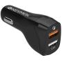 Keymox Fast Charge Car Charger, 30W Dual Port with Quick Charge 3.0 USB Cell Phone Car Adapter for iPhone 11 Pro Max, Samsung Note10+ / S10, Google Pixel 4 XL, iPad, AirPods Pro, and More-Black