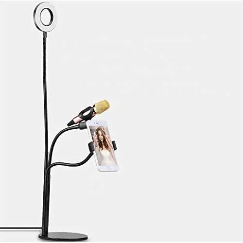 TDRFORCE Selfie Ring Light Flexible Mobile Phone Holder Lazy Bracket Desk Lamp 3 Color LED Light USB Fill Light TDRFORCE Selfie Ring Light Flexible Mobile Phone Holder Lazy Bracket Desk Lamp 3 Color LED Light USB Fill Light
