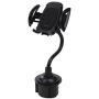 Cup Holder Phone Mount - Universal Adjustable Gooseneck Cup Holder with 360° Rotatable Cradle for Cell Phones; iPhone Xs/XS Max/X/8/7 Plus/Galaxy S7/S8/S9/S10/S10e,Google Nexus,Huawei and More (Black)