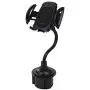 Cup Holder Phone Mount - Universal Adjustable Gooseneck Cup Holder with 360° Rotatable Cradle for Cell Phones; iPhone Xs/XS Max/X/8/7 Plus/Galaxy S7/S8/S9/S10/S10e,Google Nexus,Huawei and More (Black)