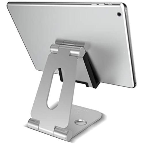 Tablet Stand Adjustable, Lamicall Tablet Holder Dock for Desk Kitchen, Compatible with iPad Pro 9.7, 10.5, Mini Air, Tab, Foldable Portable Switch Playstand