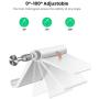 UGREEN Cell Phone Stand Holder Mobile Phone Dock Compatible for iPhone 11 Pro Max SE XS XR 8 Plus 6 7 5, Samsung Galaxy S20 S10 S9 S8 S7 S6 Android Smartphone Holder Desk Adjustable Foldable (White)