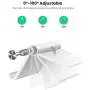 UGREEN Cell Phone Stand Holder Mobile Phone Dock Compatible for iPhone 11 Pro Max SE XS XR 8 Plus 6 7 5, Samsung Galaxy S20 S10 S9 S8 S7 S6 Android Smartphone Holder Desk Adjustable Foldable (White)