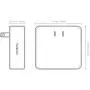 Nekmit Dual Port Ultra Thin Flat USB Wall Charger with Smart IC, Black Nekmit Dual Port Ultra Thin Flat USB Wall Charger with Smart IC, Black