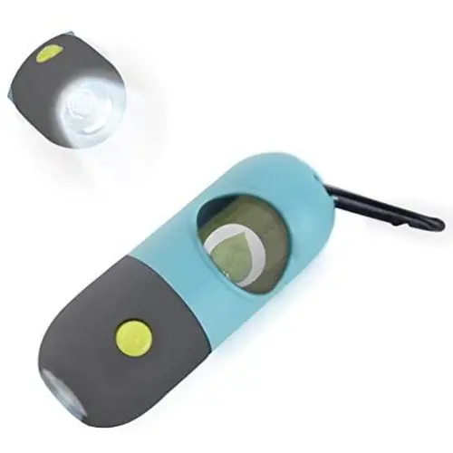 Dog Poop Dispenser with LED Safety Flash Light