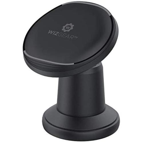 Magnetic Mount, WizGear Universal Stick On Metal Dashboard Magnetic Car Mount Holder, for Cell Phones and Mini Tablets with Fast Swift-snap Technology (Black)