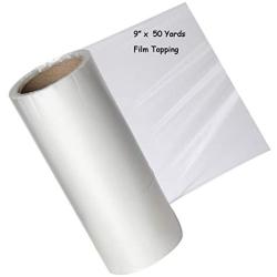 Zipcase 9 Inches × 50 Yard Roll Water Soluble Embroidery Stabilizer - Medium Weight & Thickness Wash Away Easily Best Choice for Topping Stabilizer - Clear Film Edition