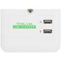 RND Wall Power Station includes 3 AC Plugs and 2 USB ports (3.4A total) with Surge for iPhone, iPad, Samsung Galaxy, LG, HTC, Moto and all USB Compatible Devices