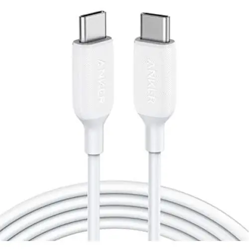 USB C to USB C Cable, Anker Powerline III USB-C to USB-C Fast Charging Cord (6 ft), 60W Power Delivery PD Charging for Apple MacBook, iPad Pro 2020, Samsung Galaxy S10 Plus S9 S8 Plus, Pixel, and More