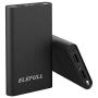Power Bank 10000mAh Flashlight 2 Ports USB Portable Charger Quick Charge Cellphone Tablet DV Bluetooth Player (Black ABS)