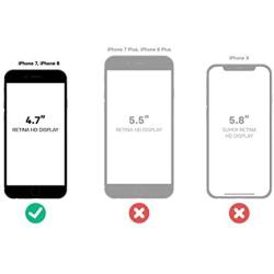 Lifeproof FRē Series Waterproof Case for Iphone 8 & 7 - (NOT compatible with iPhone 8 & 7 Plus) - Retail Packaging - Wipeout (Blue Tint/Fusion Coral/Mandalay Bay)