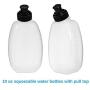 Running Hydration Belt with Water Bottles (2x 10oz), Fuel Belt Fits Iphone 6s Plus for Running, Race, Marathon, Hiking, Adjustable Waist Hydration Pack, Men & Women Runners Belt