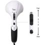 VIKTOR JURGEN Handheld Back Massager - Double Head Electric Full Body Massager - Deep Tissue Percussion Massage for Muscles, Head, Neck, Shoulder, Back, Leg, Foot -Best Gifts for Women/Men