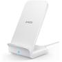 Anker Wireless Charger, PowerWave 7.5 Stand, Qi-Certified, Fast Charging iPhone 11, 11 Pro, 11 Pro Max, XR, Xs Max, Xs, X, 8, 8 Plus, Galaxy S 20 S10 S9 S8, Note 10 Note 9 (No AC Adapter) - White