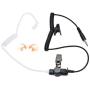 TWAYRDIO 3.5mm Receiver and Listen Only Surveillance Headset Clear Acoustic Earpiece with One Pair Medium Earmolds for Two-Way Radios, Transceivers and Radio Speaker Mics Jacks