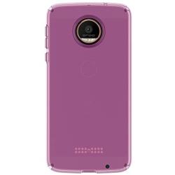 Speck Products CandyShell Clear Case for Moto Z Droid Smartphone, Beaming Orchid Purple Clear