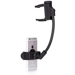 Rear View Mirror Car Mount Phone Holder Dock for iPhone X XS Max XR, 6 7 8 Plus - Samsung Galaxy S10 S6 S7 S8 S9 Plus, Note 8 9 - Google Pixel 2 3 XL - LG G6 G7 ThinQ V35 V40 Q7 - All Smartphones