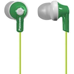 Panasonic ErgoFit In-Ear Earbud Headphones RP-HJE120-G (Green) Dynamic Crystal Clear Sound, Ergonomic Comfort-Fit