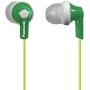 Panasonic ErgoFit In-Ear Earbud Headphones RP-HJE120-G (Green) Dynamic Crystal Clear Sound, Ergonomic Comfort-Fit