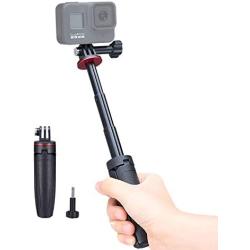 Extension Pole Tripod, Mini Selfie Stick Tripod Stand Handle Grip Compatible with GoPro 8 7 6 5 4 Max DJI OSMO Action Insta360 One X SJCAM Vlogging