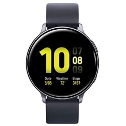 Samsung Galaxy Watch Active2 W/ Enhanced Sleep Tracking Analysis, Auto Workout Tracking, and Pace Coaching (40mm, GPS, Bluetooth), Aqua Black - US Version with Warranty