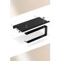 Neater Nest Reversible Toilet Paper Holder with Phone Shelf, Modern Style (Oil Rubbed Bronze, Single)