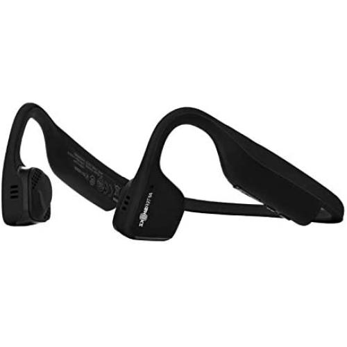 AfterShokz Titanium Open Ear Wireless Bone Conduction Headphones, Black, AS600BK, 2.3