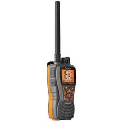 Cobra MR HH350 FLT Handheld Floating VHF Radio – 6 Watt, Submersible, Noise Cancelling Mic, Backlit LCD Display, NOAA Weather, Memory Scan, Grey