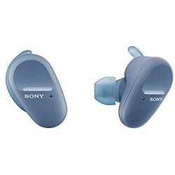 Sony WF-SP800N Truly Wireless Sports in-Ear Noise Canceling Headphones with mic for Phone Call and Alexa Voice Control, Blue