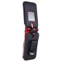 Fitted Leather Case for Alcatel GreatCall Jitterbug Flip Phone for Seniors, Features: Rotating Belt Clip, Screen & Keypad Protection, Secure Fit (Black)