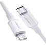 UGREEN USB-C to Lightning Cable [6FT MFi-Certified] Supports Power Delivery Fast Charging Sync with Type C PD Charger, Compatible for iPhone SE 11 Pro Max XR Xs Max Plus 8, AirPods, iPad