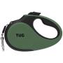 TUG 360° Tangle-Free, Heavy Duty Retractable Dog Leash with Anti-Slip Handle; 16 ft Strong Nylon Tape/Ribbon; One-Handed Brake, Pause, Lock