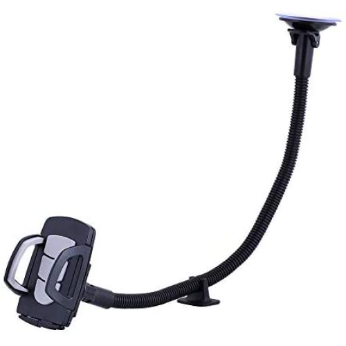 Windshield Car Phone Mount Universal Cell Phone Holder Car Long Arm Holder for iPhone Xs Max R X 8 Plus 7 Plus 6S Samsung Galaxy S9 S8 Edge S7 S6 LG Sony and More (20inch)