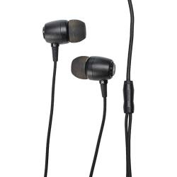 Motorola Earbuds Metal - IPX4 Water/Sweatproof – Durable, Lightweight, in-Ear Wired Headphones, Noise Isolating, in-line Microphone Control - 2 Extra Gel Buds – Black