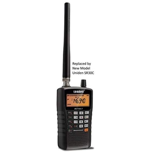 Uniden BC75XLT, 300-Channel Handheld Scanner, Emergency, Marine, Auto Racing, CB Radio, NOAA Weather, and More. Compact Design. (New replacement model, Replaced by Uniden SR30C Bearcat)