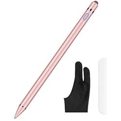 Stylus Pen for Touch Screens, XIRON Rechargeable 1.5 mm Fine Point Active Stylus Pen Smart Digital Pencil Compatible with iPad iPhone and Most Tablets High Precise Pencil with Glove